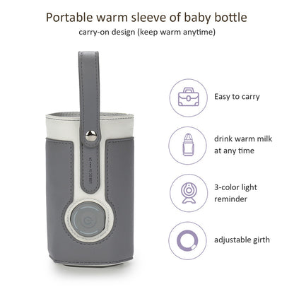 Leather Portable Bottle Heater
